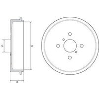 Delphi Daihatsu Charade Brake Drum | BF552 | GSF Car Parts