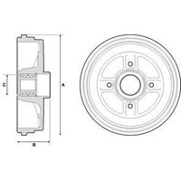 Delphi Renault Clio Brake Drum | BFR496 | GSF Car Parts