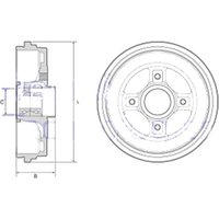 Delphi Brake Drum for Renault Clio | BFR626 | GSF Car Parts