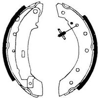 Delphi Dacia Sandero Brake Shoe Set | LS1717 | GSF Car Parts