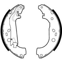 Delphi Peugeot Bipper Tepee Brake Shoe Set | LS2014 | GSF Car Parts