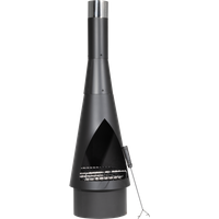SEALEY Dellonda Outdoor Chiminea, Fireplace, Fire Pit, Heater, Durable, Black Steel | DG109 | GSF Car Parts