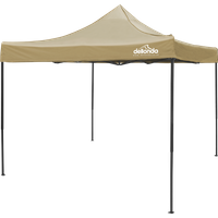 SEALEY Dellonda Premium 3 X 3M Pop-Up Gazebo, Pvc Coated, Water Resistant Fabric, Supplied With Carry Bag, Rope, Stakes & Weight Bags - Beige Canopy | DG130 | GSF Car Parts