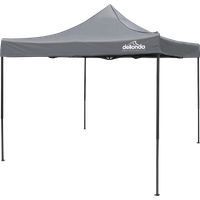SEALEY Dellonda Premium 3 X 3M Pop-Up Gazebo, Pvc Coated, Water Resistant Fabric, Supplied With Carry Bag, Rope, Stakes & Weight Bags - Grey Canopy | DG133 | GSF Car Parts