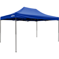 SEALEY Dellonda Premium 3 X 4.5M Pop-Up Gazebo, Heavy Duty, Pvc Coated, Water Resistant Fabric, Supplied With Carry Bag, Rope, Stakes & Weight Bags - Blue Canopy | DG135 | GSF Car Parts
