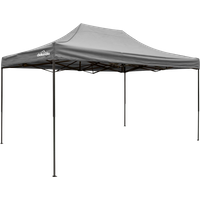 SEALEY Dellonda Premium 3 X 4.5M Pop-Up Gazebo, Heavy Duty, Pvc Coated, Water Resistant Fabric, Supplied With Carry Bag, Rope, Stakes & Weight Bags - Grey Canopy | DG137 | GSF Car Parts