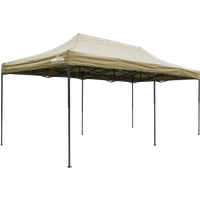 SEALEY Dellonda Premium 3X6M Pop-Up Gazebo, Heavy Duty, Pvc Coated, Water Resistant Fabric Supplied With Carry Bag, Rope, Stakes & Weight Bags - Beige Canopy | DG138 | GSF Car Parts