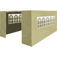 SEALEY Dellonda Premium Side Walls/doors/windows For Gazebo/marquee, Fits 3 X 4.5M Models - Beige | DG150 | GSF Car Parts