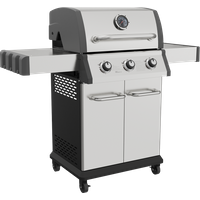 SEALEY Dellonda 3 Burner Deluxe Gas Bbq Grill With Piezo Ignition & Wheels - Stainless Steel | DG16 | GSF Car Parts