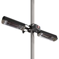 SEALEY Dellonda Folding Parasol/gazebo/patio Outdoor Infrared Heater, Two Panels, Extra Long 5M Cable, 1600W | DG176 | GSF Car Parts