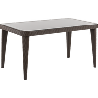 SEALEY Dellonda Outdoor Dining Table Weather Resistant Glass Table 90X150Cm | DG206 | GSF Car Parts