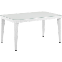 SEALEY Dellonda Outdoor Dining Table Weather Resistant Body Glass Table 90X150Cm | DG210 | GSF Car Parts