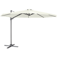 SEALEY Dellonda Ø3M Garden/patio Cantilever Parasol/umbrella With Crank Handle, 360° Rotation, Tilt And Cover, Cream | DG268 | GSF Car Parts