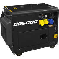 SEALEY Diesel Generator - 4-Stroke Engine 5000W 110/230V | DG5000 | GSF Car Parts