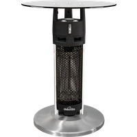 SEALEY Dellonda Bistro Table With 1200W Heater, 65Cm, Black/stainless Steel | DG62 | GSF Car Parts