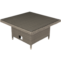 SEALEY Dellonda Chester Rattan Wicker Adjustable Outdoor Dining Table, Brown | DG73 | GSF Car Parts