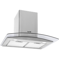 SEALEY Baridi 60Cm Curved Glass Cooker Hood With Carbon Filters, Led Lights, Stainless Steel | DH128 | GSF Car Parts