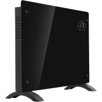 SEALEY Baridi Electric Glass Panel Heater, 1500W, Thermostat Controlled 24Hr 7 Day Timer, Wi-Fi Enabled, Remote Control, Black | DH137 | GSF Car Parts