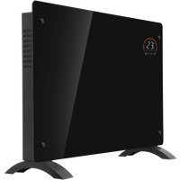 SEALEY Baridi Electric Glass Panel Heater, 2000W, Thermostat Controlled Radiator With 24Hr 7 Day Timer, Wi-Fi Enabled, Remote Control, Black | DH139 | GSF Car Parts