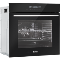 SEALEY Baridi 60Cm Built-In Fan Assisted, Single, Integrated 10 Function Electric Oven, Touchscreen Controls, 72L Capacity, Black | DH199 | GSF Car Parts