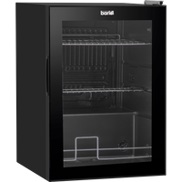 SEALEY Baridi 60L Beer & Drinks Fridge With Led Light, Black And Glass Door | DH62 | GSF Car Parts