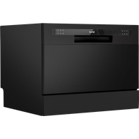 SEALEY Baridi Compact Tabletop Dishwasher 6 Place Settings, 6 Programmes, Low Noise, 6.5L Cycle, Start Delay - Black | DH85 | GSF Car Parts