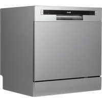 SEALEY Baridi Compact Tabletop Dishwasher 8 Place Settings, 6 Programmes, Low Noise, 8L Cycle, Start Delay - Silver | DH87 | GSF Car Parts