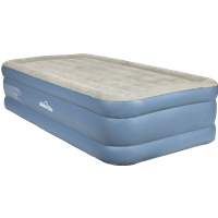 SEALEY Dellonda, Single, Inflatable High Raised Flocked Air Bed, With Built-In Electric Pump, Carry Bag, Self Inflation/deflation And Coil Beam Construction, For Home And Camping, 191X99X46Cm, | DL146 | GSF Car Parts