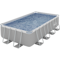SEALEY Dellonda 18Ft Deluxe Steel Frame Swimming Pool, Rectangular With Filter Pump | DL22 | GSF Car Parts