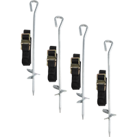 SEALEY Dellonda Heavy Duty Trampoline Anchor Kit 4Pc Ground Pegs Universal Fitting | DL70 | GSF Car Parts