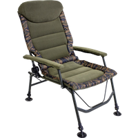 SEALEY Dellonda Deluxe Portable Fishing/camping Chair, Reclining, Padded Armrests And Back, Adjustable Height, Rotating Feet For Multiple Terrain, Foldable | DL73 | GSF Car Parts