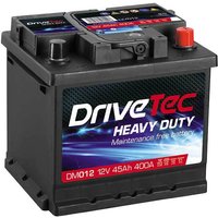 DRIVETEC 012 Car Battery - 3 Year Warranty | DM012 | GSF Car Parts