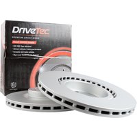 DRIVETEC Volkswagen Golf Front Vented Brake Disc Pair Coated - 276mm Diameter | DM4701C | GSF Car Parts