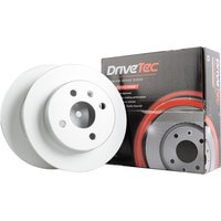 DRIVETEC Chevrolet Corsa Rear Solid Brake Disc Pair - 240mm Diameter | DM3403C | GSF Car Parts