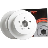 DRIVETEC Rear Solid Brake Disc Pair Coated - 302mm Diameter | DM3691C | GSF Car Parts