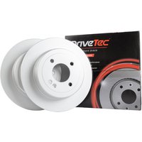 DRIVETEC Hyundai Accent Rear Solid Brake Disc Pair - 262mm Diameter | DM4564C | GSF Car Parts