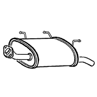 A2A Nissan Almera Tino Rear Box/silencer | GSF Car Parts