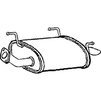 Klarius Exhaust- Rear Box/silencer | DN580E | GSF Car Parts