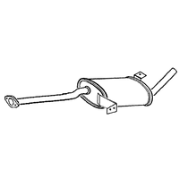 Middle Box/silencer A2a Fits: NISSAN TERRANO II