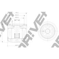 DRIVEPLUS Kia Rio Oil Filter - Screw On | L11.0047 | GSF Car Parts