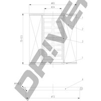 DRIVEPLUS Mini Oil Filter - Insert | L11.0076 | GSF Car Parts