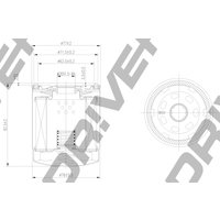 DRIVEPLUS Ford C-Max Oil Filter - Screw On | L11.0089 | GSF Car Parts