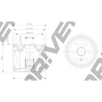 DRIVEPLUS Renault Clio Oil Filter - Screw On | L11.0109 | GSF Car Parts