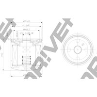 DRIVEPLUS Ford Focus C-Max Oil Filter - Screw On | L11.0122 | GSF Car Parts