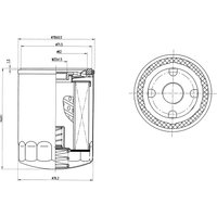DRIVEPLUS Ford Tourneo Custom Oil Filter - Screw On | L11.0332 | GSF Car Parts