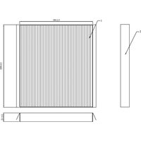 DRIVEPLUS Hyundai Accent Cabin Filter - Particulate Filter | C12.0396 | GSF Car Parts