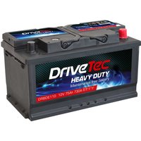 DRIVETEC Ford Transit Custom 110 7000 Series Efb Car Battery - 3 Year Warranty | DE110 | GSF Car Parts