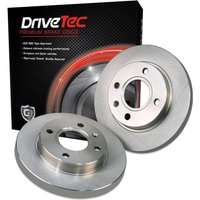 DRIVETEC Lancia Delta Rear Solid Brake Disc Pair - 251mm Diameter | DM2386 | GSF Car Parts