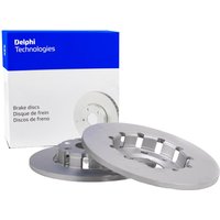 Delphi Front Solid Brake Disc Pair - 273mm Diameter | BG2015 | GSF Car Parts