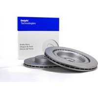 Delphi BMW 1 Series Rear Vented Brake Disc Pair - 324mm Diameter | BG5137C | GSF Car Parts